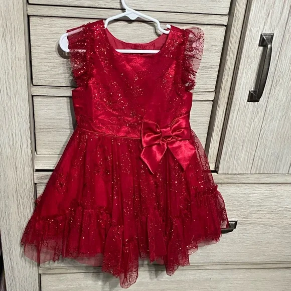 jona michelle red dress Jona Michelle | Dresses | Jona Michelle Red Glitter Tulle Girls 3t Dress